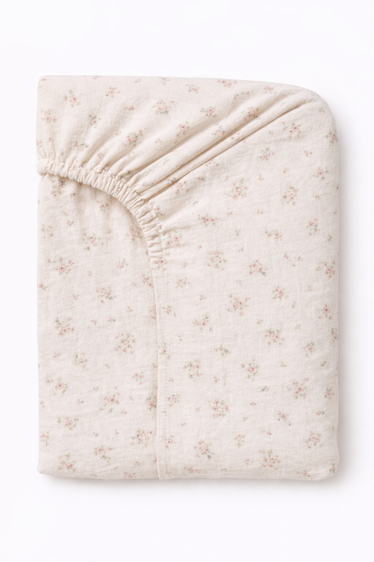 סדין למיטת תינוק/ עריסה מבד טטרה 100% כותנה