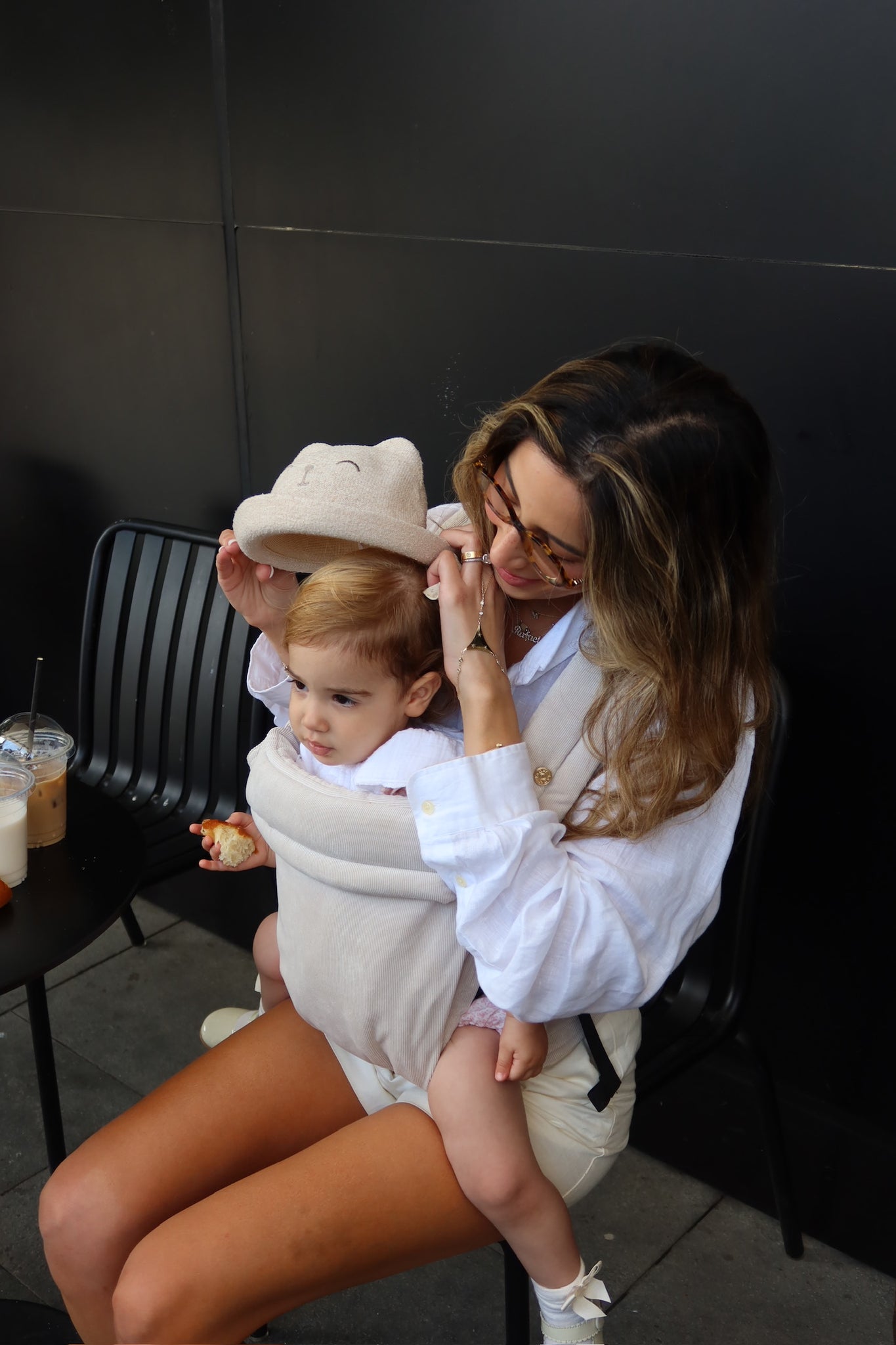 מנשא קשיח Lamer B- Beige corduroy